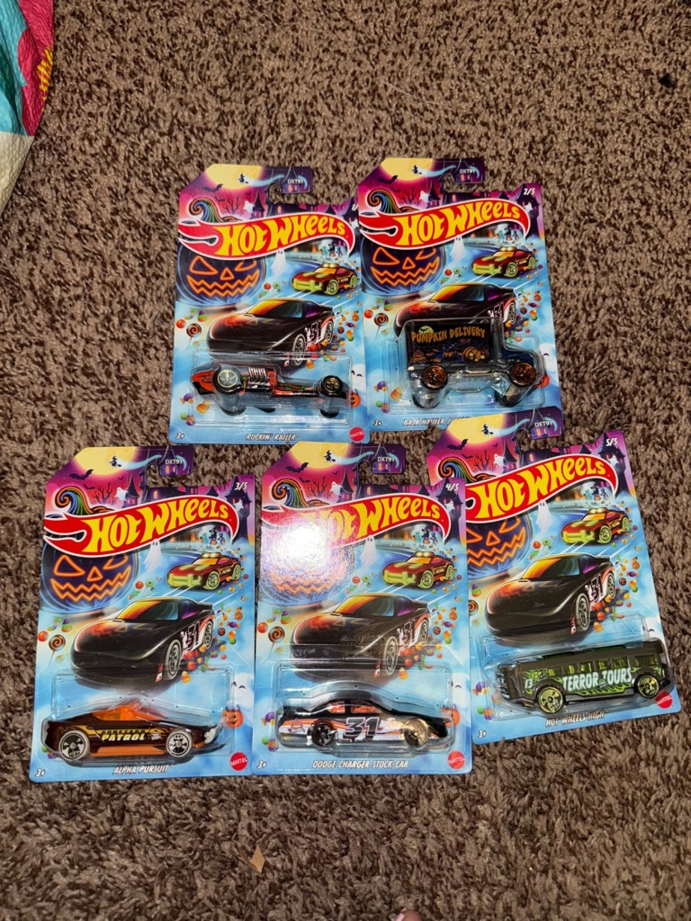2026 Hot Wheels Halloween Series - Complete Set Of 5 Cars